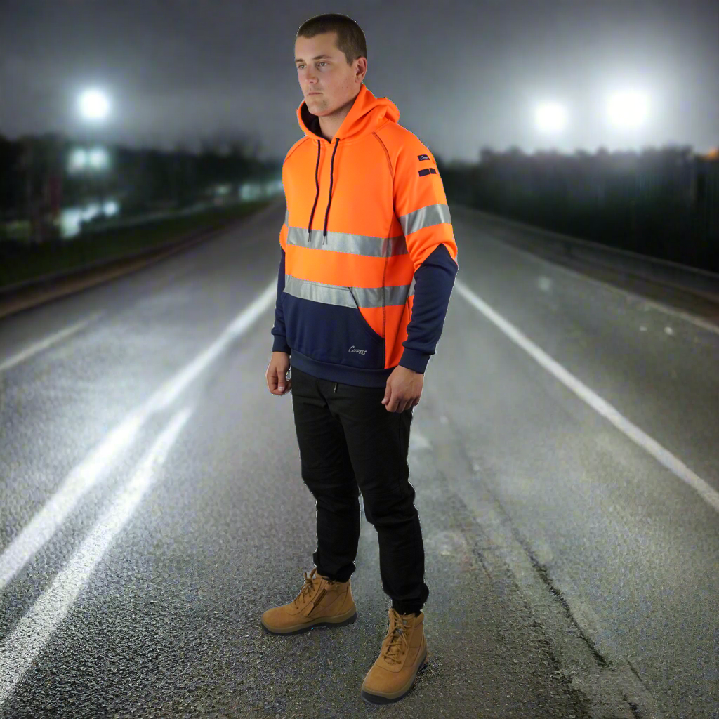 Blizzard Hood™ With 3M Tape Waterproof Orange Navy C601