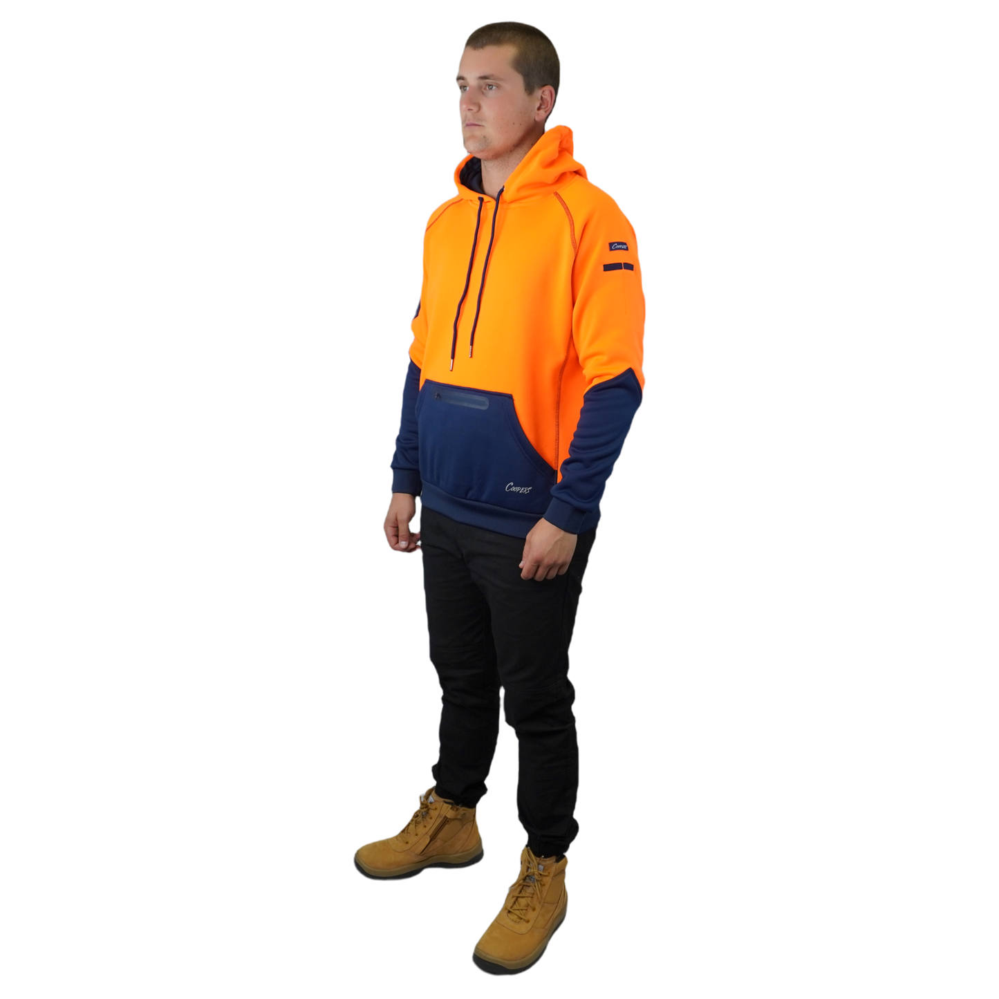 Blizzard Hood™ Waterproof Orange Navy C901