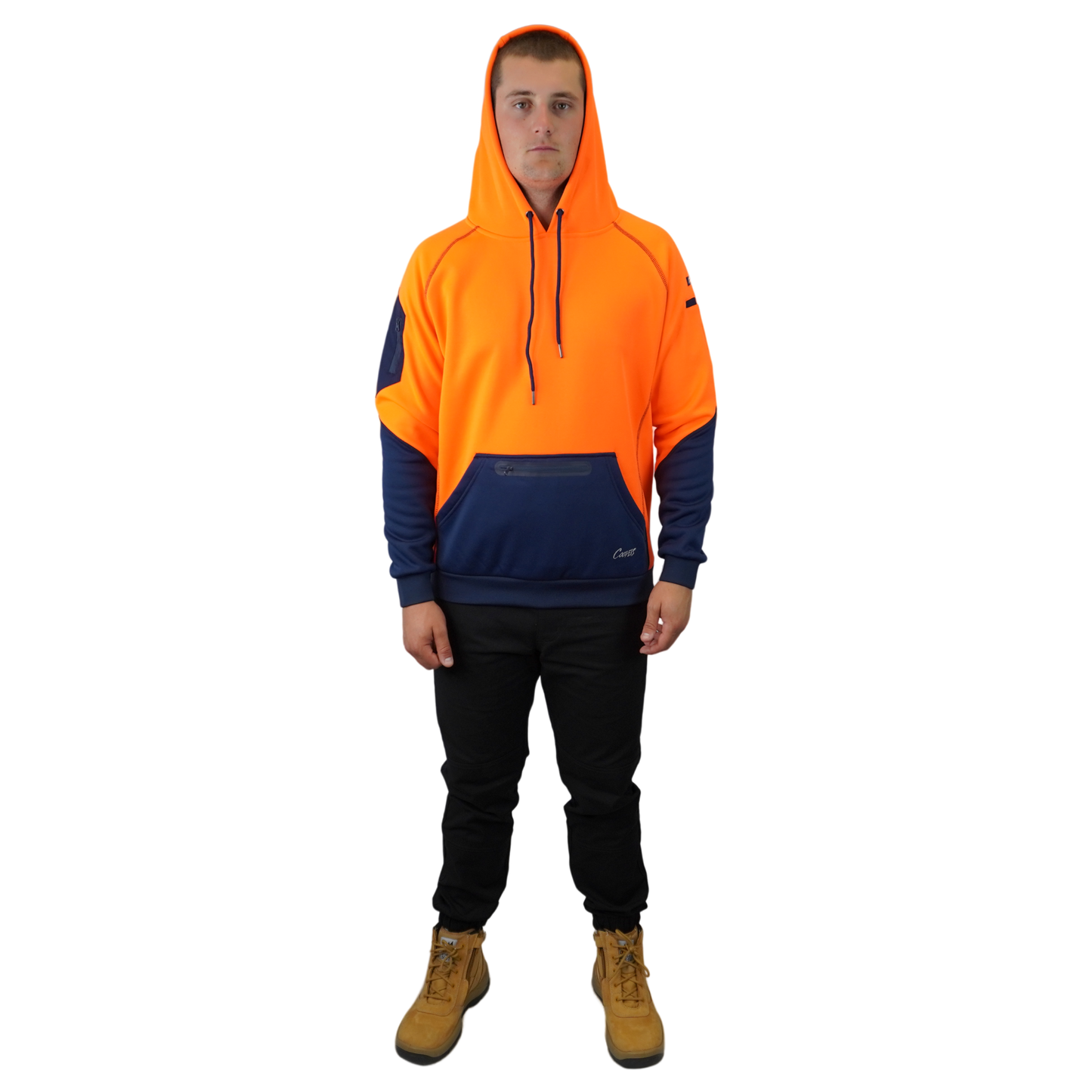 Blizzard Hood™ Waterproof Orange Navy C901