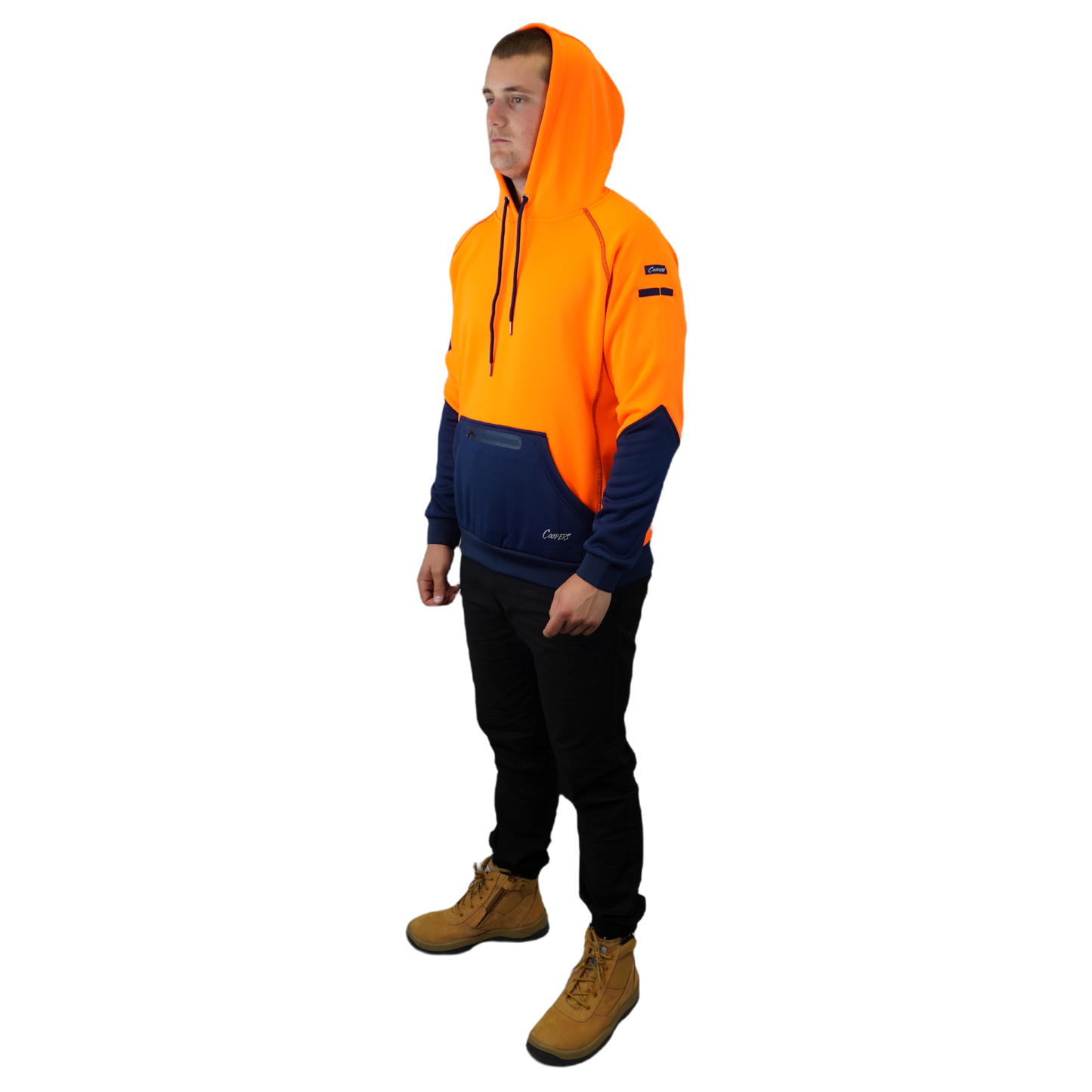 Blizzard Hood™ Waterproof Orange Navy C901