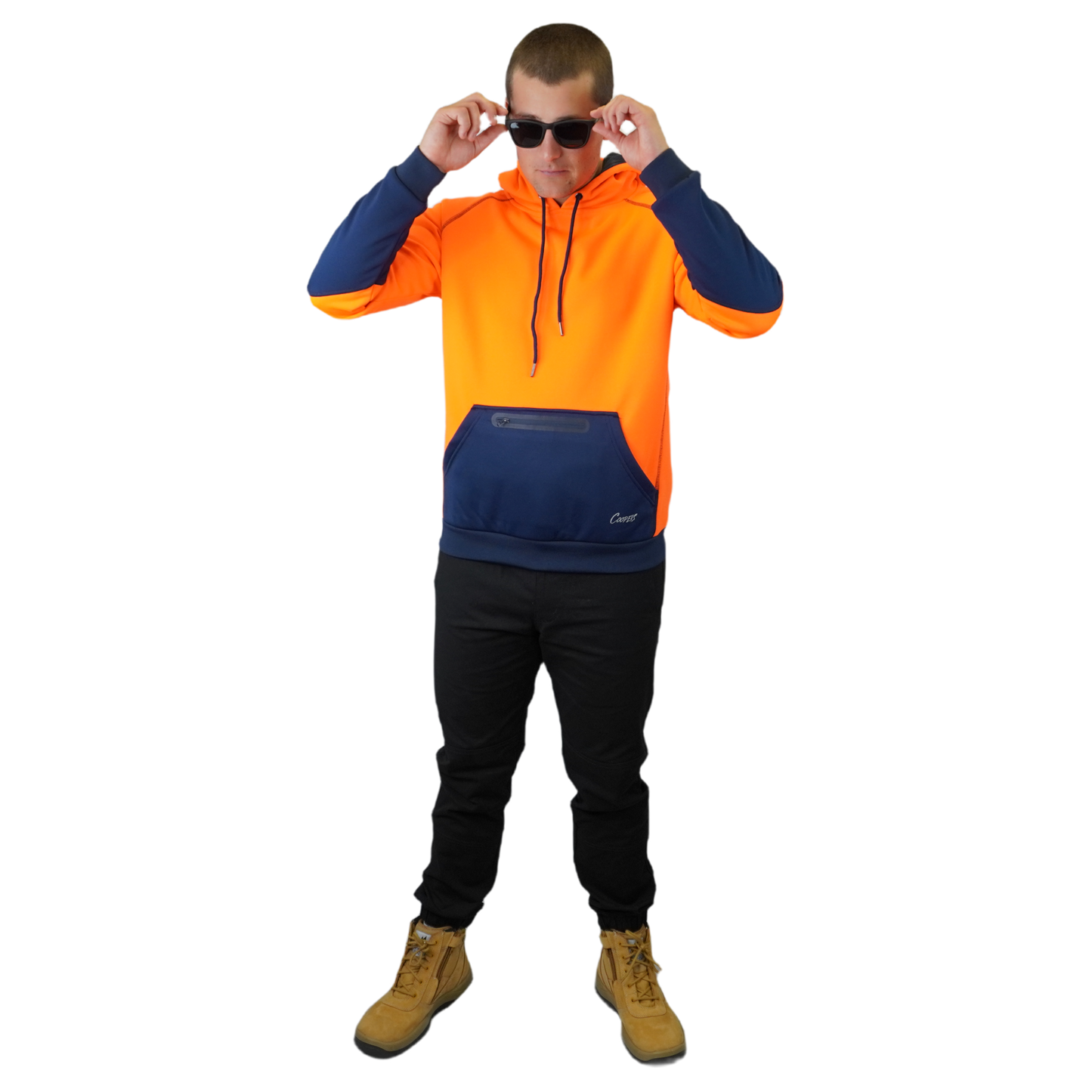 Blizzard Hood™ Waterproof Orange Navy C901