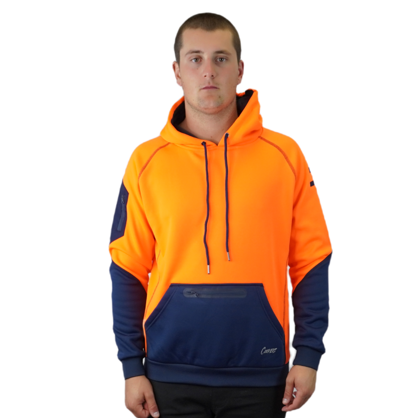 Blizzard Hood™  Waterproof Orange Navy C901