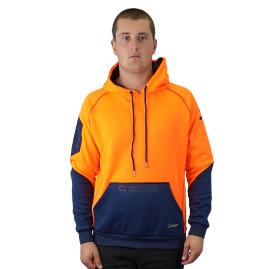 Blizzard Hood™  Waterproof Orange Navy C901
