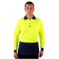 Elite Polo LS Yellow Navy C502