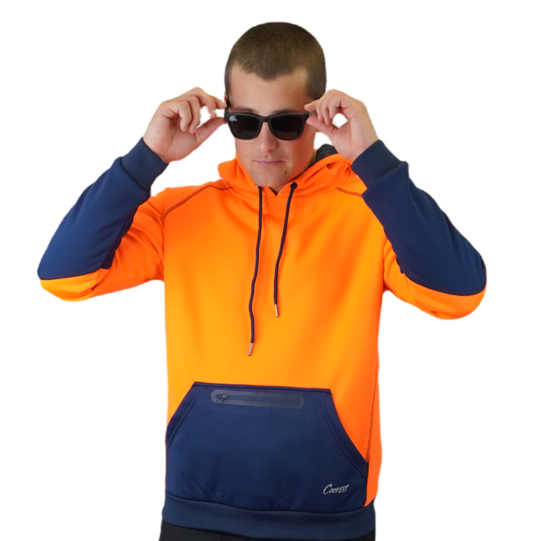 Blizzard Hood™  Waterproof Orange Navy C901