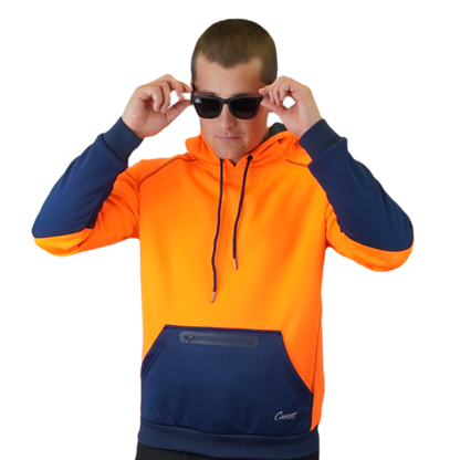 Blizzard Hood™  Waterproof Orange Navy C901
