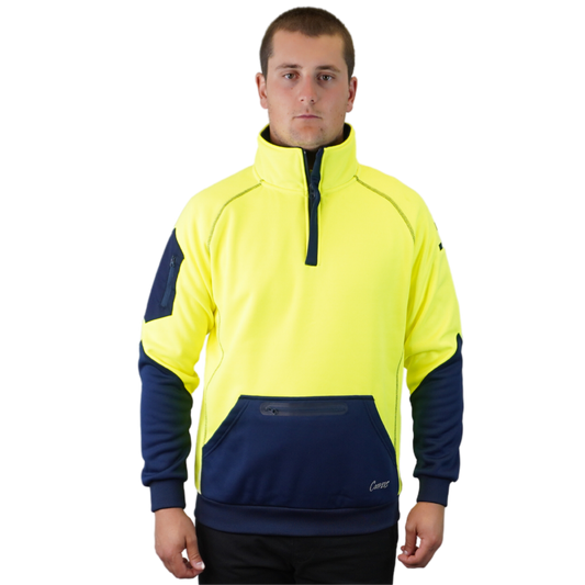 Blizzard™  1/4 Zip Waterproof Yellow Navy C801