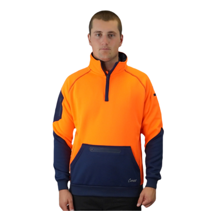 Blizzard™  1/4 Zip Waterproof Orange Navy C801