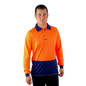 Elite Polo LS Orange Navy C502