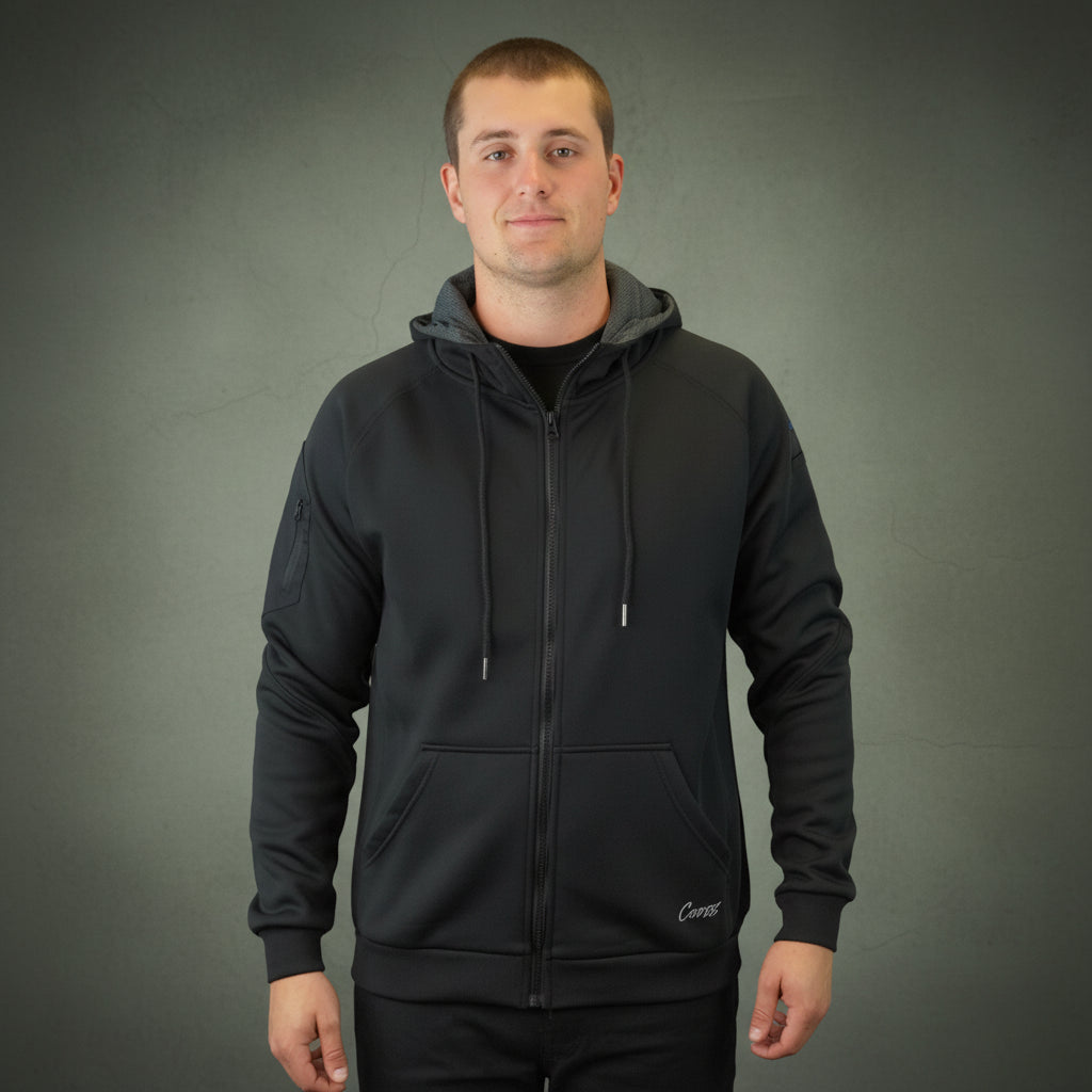Coopers Waterproof Work Jacket Full Zip - Blizzard Hood C701 (Black) – image 9