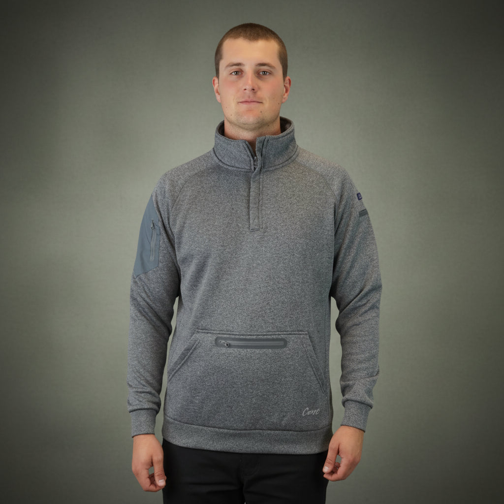 Coopers Waterproof Work Jacket 1/4 Zip - Blizzard Hood C801 (Dark Grey) – full product shot