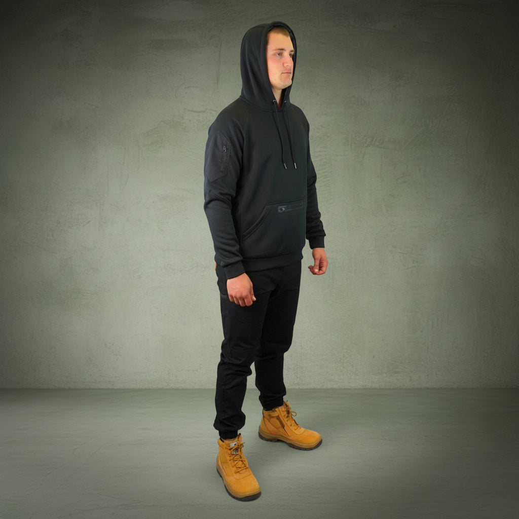 Coopers Waterproof Work Jacket Pullover - Blizzard Hood C901 (Black) – image 11