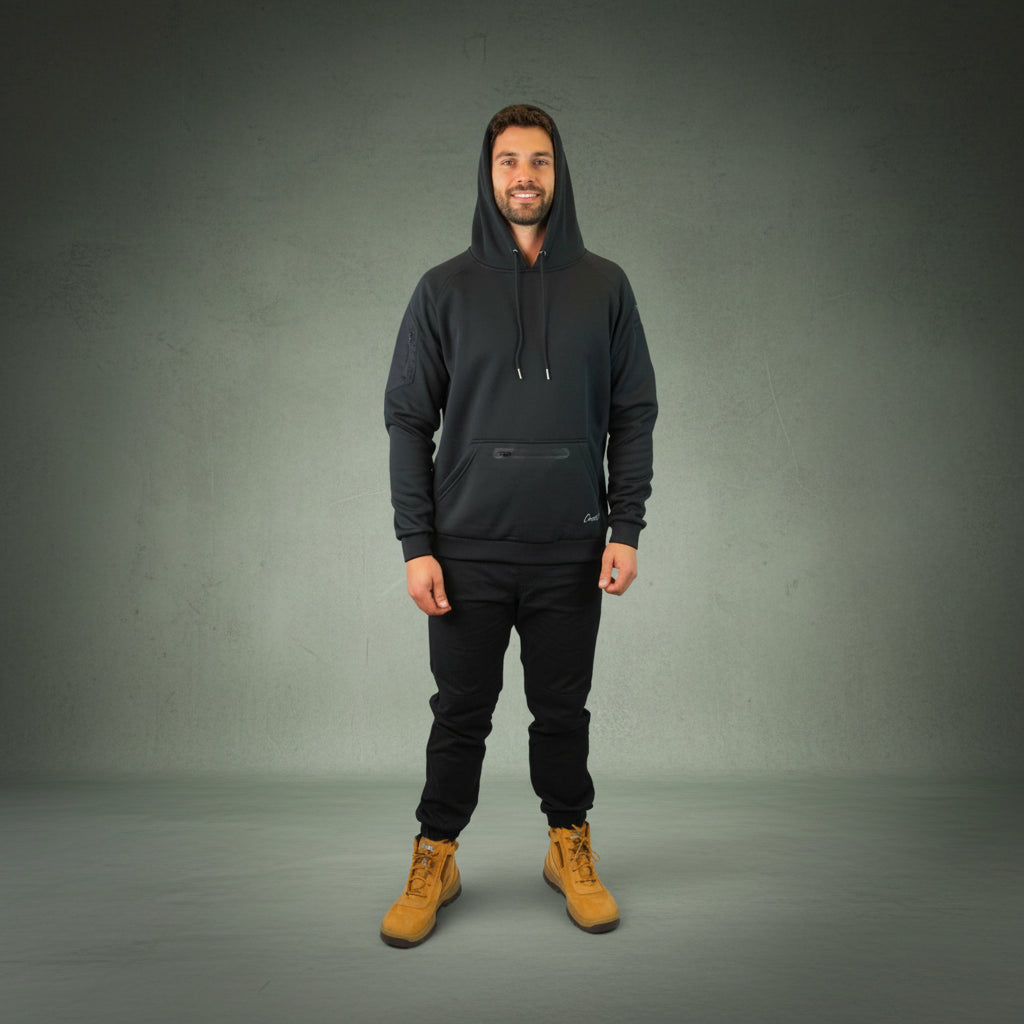 Coopers Waterproof Work Jacket Pullover - Blizzard Hood C901 (Black) – image 12