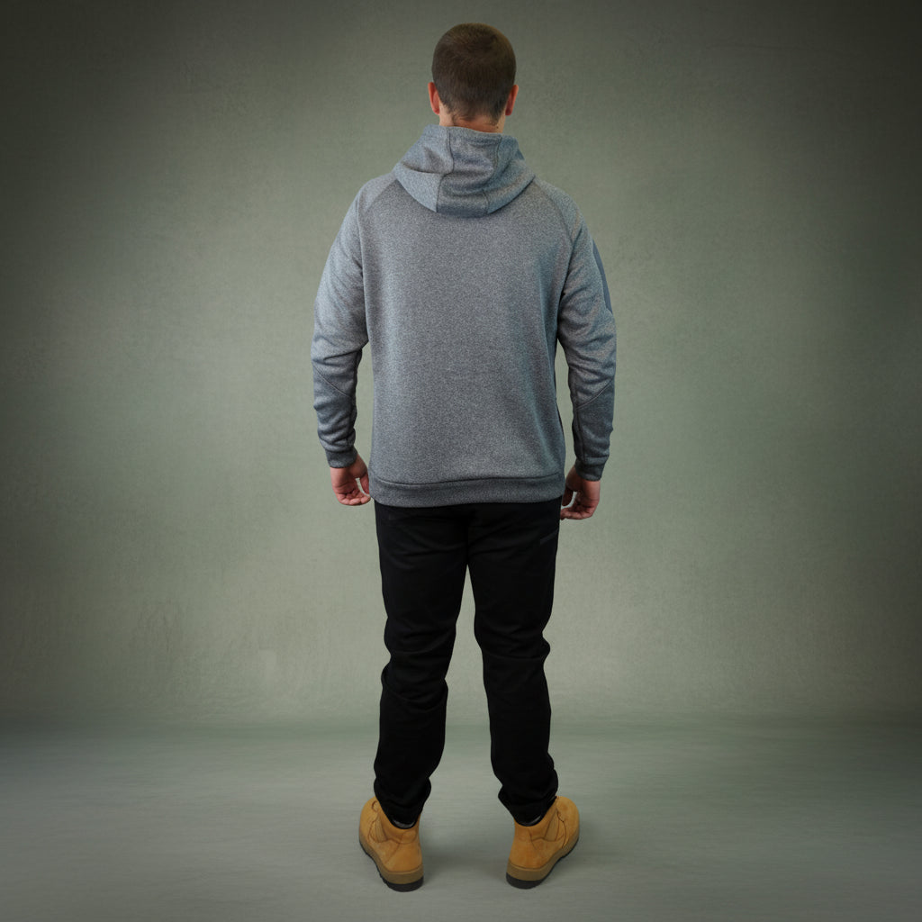 Coopers Waterproof Work Jacket Pullover - Blizzard Hood C901 (Dark Grey) – worn on-site