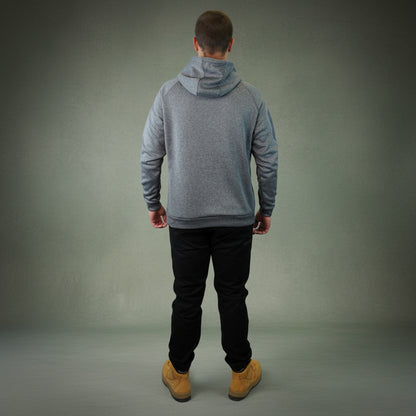 Coopers Waterproof Work Jacket Pullover - Blizzard Hood C901 (Dark Grey) – worn on-site