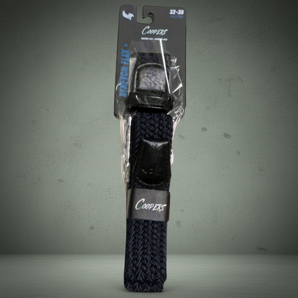 Coopers Stretch Flex+ Workwear Belt - Coopers C401 (Army Green) – back view