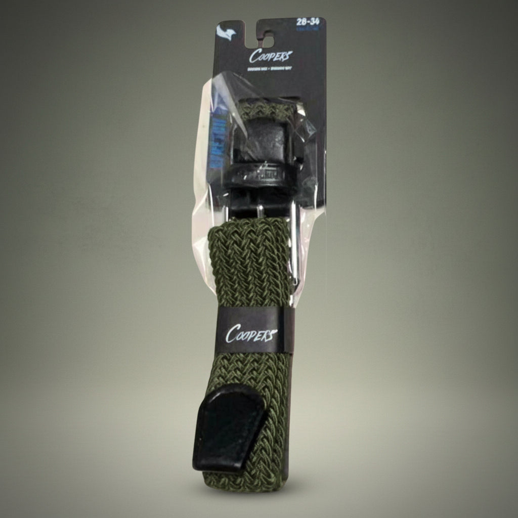 Coopers Stretch Flex+ Workwear Belt - Coopers C401 (Dark Grey) – back view