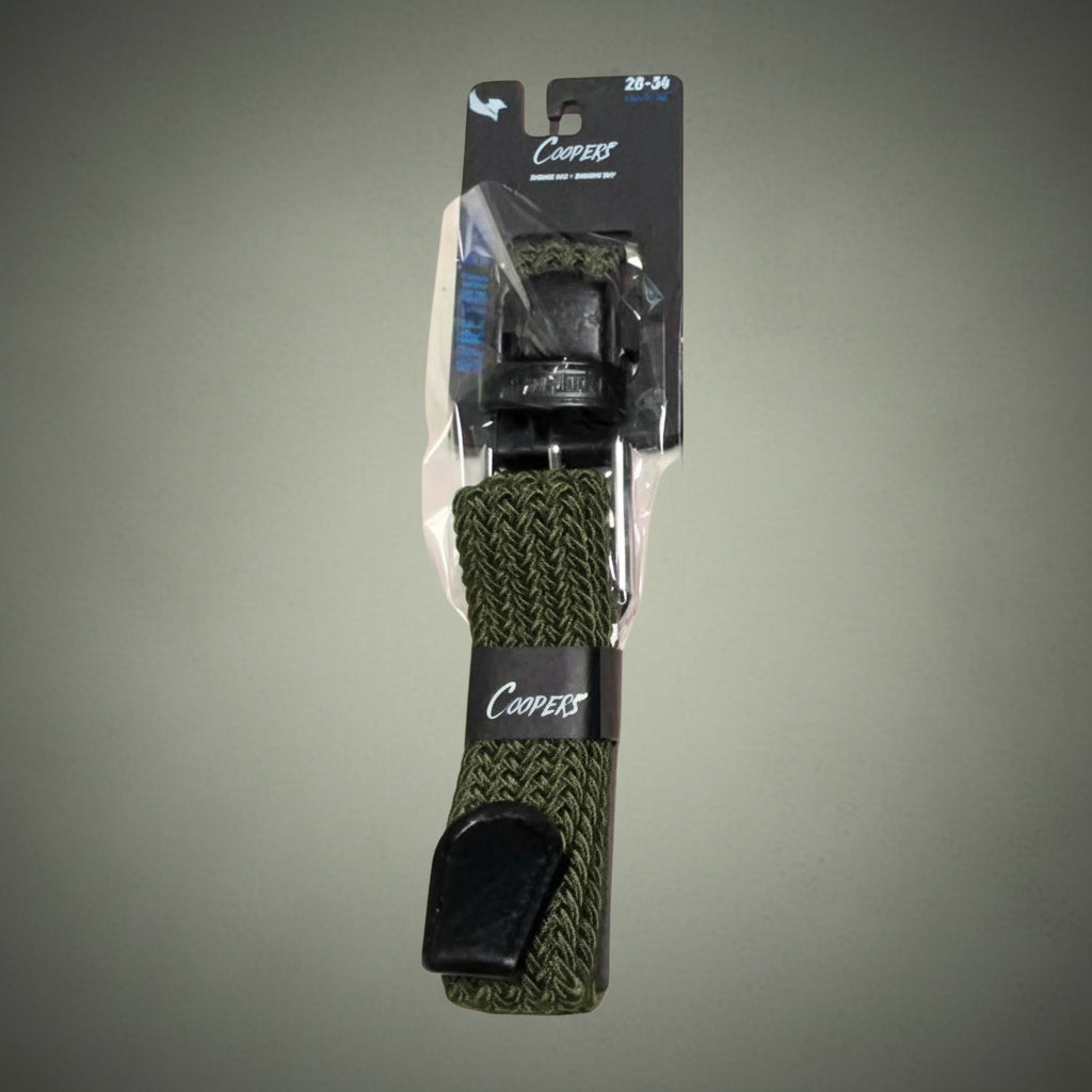 Coopers Stretch Flex+ Workwear Belt - Coopers C401 (Navy) – side detail