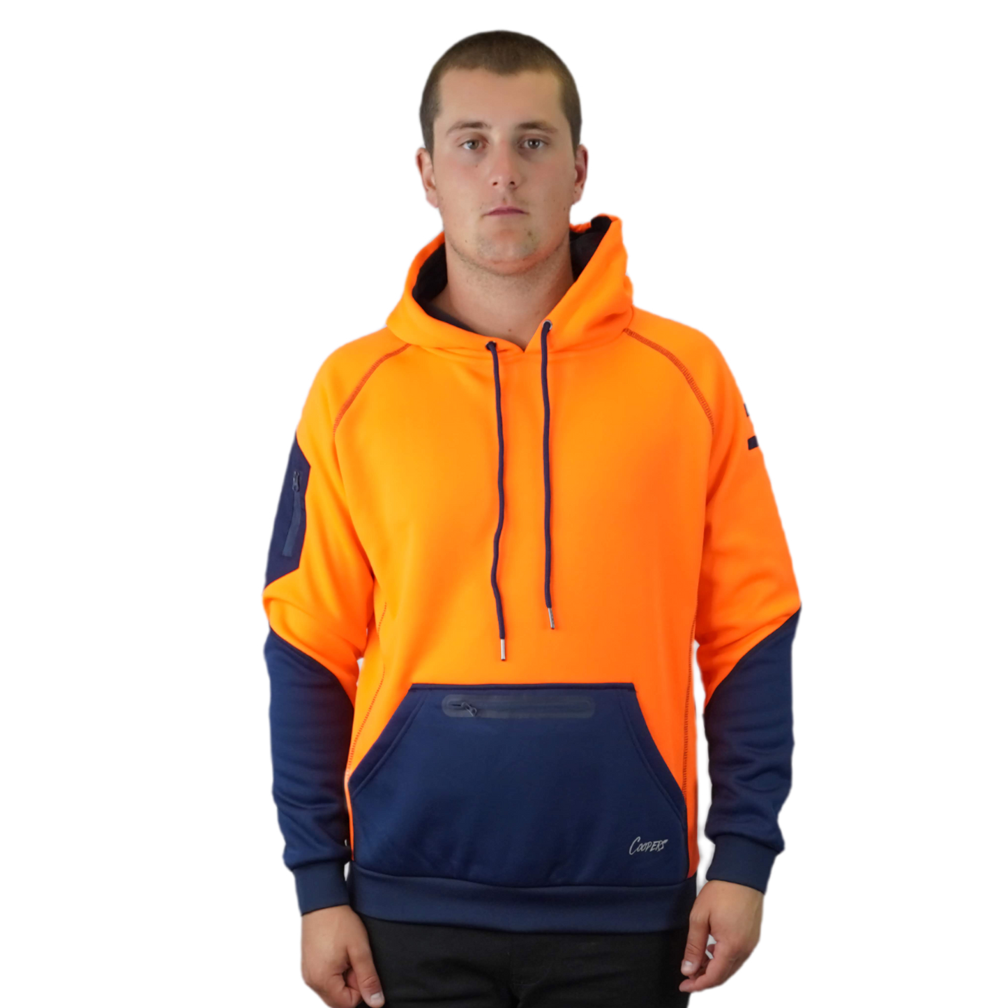 Blizzard Hood™  Waterproof Orange Navy C901