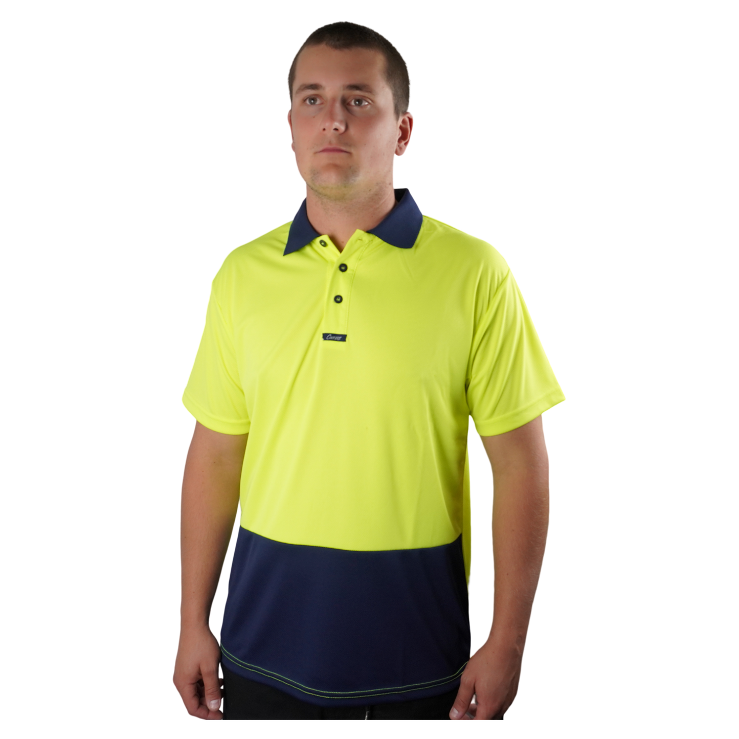 Elite Polo SS Yellow Navy C501