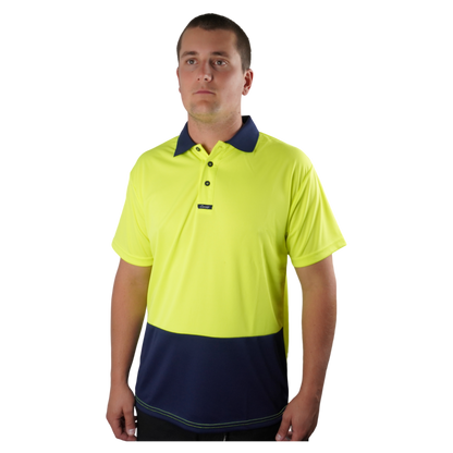 Elite Polo SS Yellow Navy C501