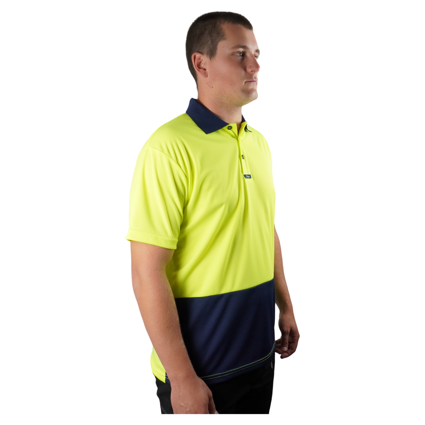 Elite Polo SS Yellow Navy C501