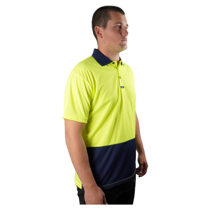 Elite Polo SS Yellow Navy C501