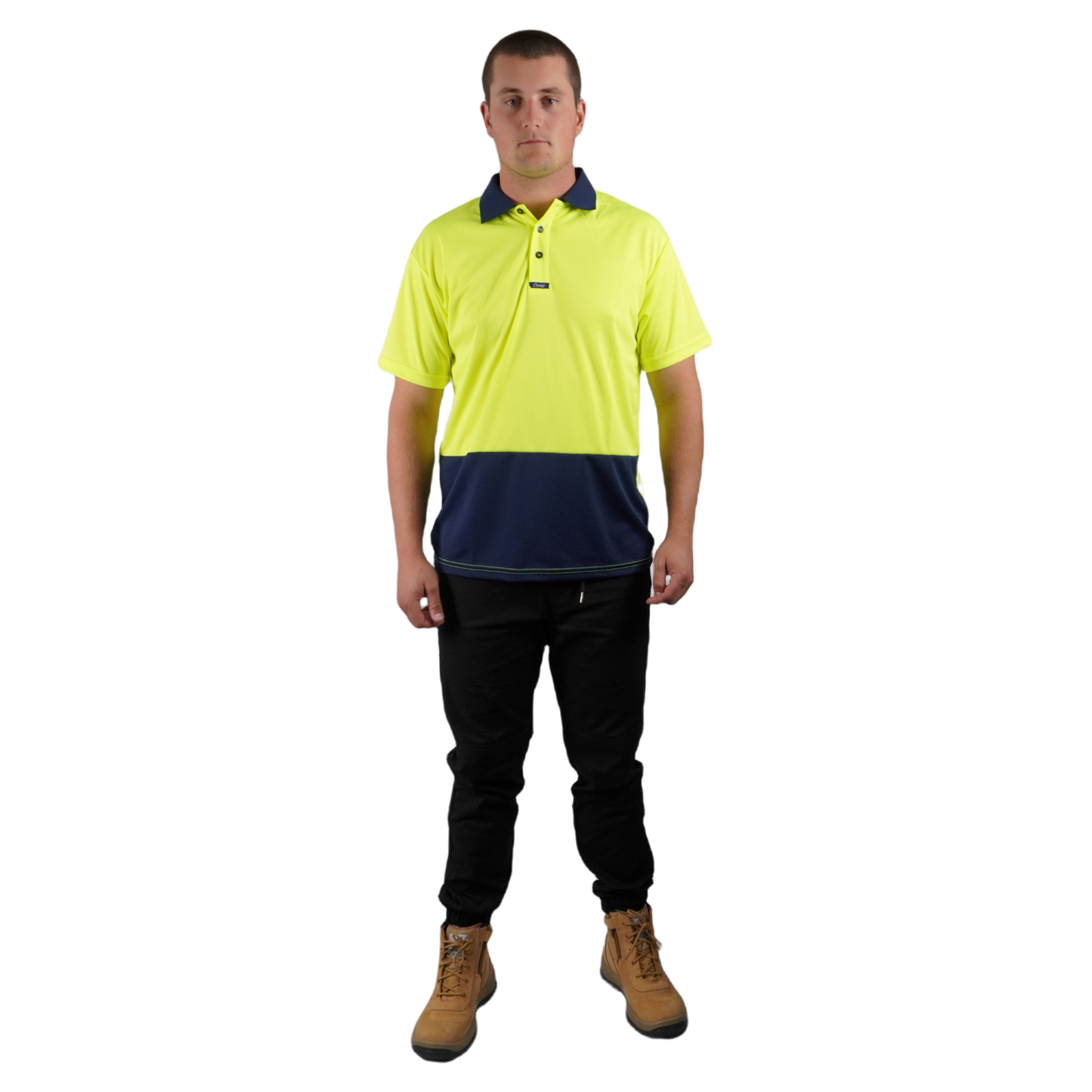 Elite Polo SS Yellow Navy C501