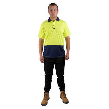 Elite Polo SS Yellow Navy C501