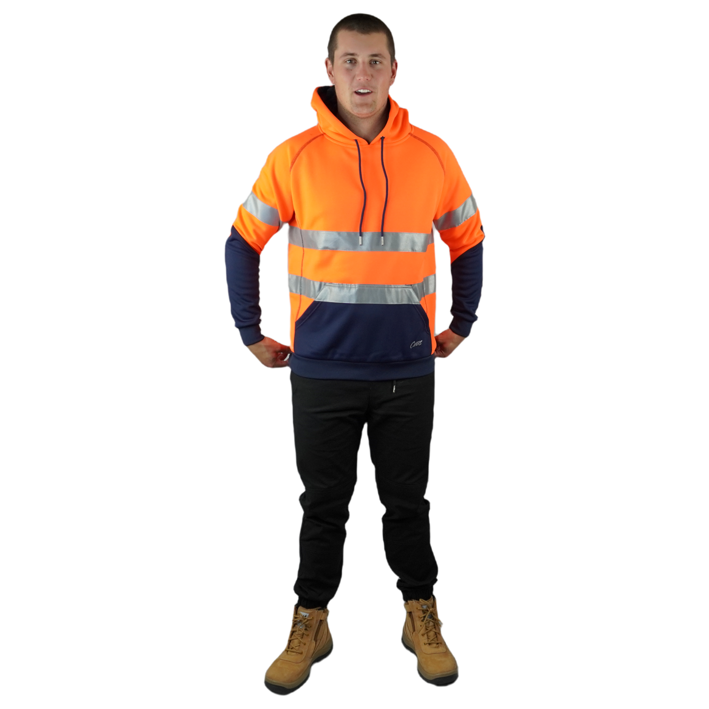 Blizzard Hood™ With 3M Tape Waterproof Orange Navy C601