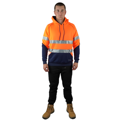 Blizzard Hood™ With 3M Tape Waterproof Orange Navy C601