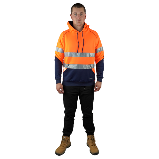 Blizzard Hood™ With 3M Tape Waterproof Orange Navy C601
