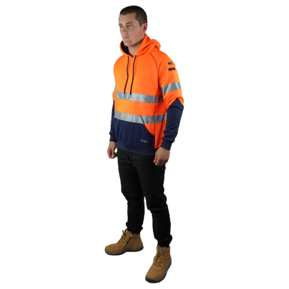 Blizzard Hood™ With 3M Tape Waterproof Orange Navy C601