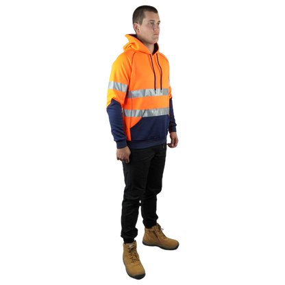 Blizzard Hood™ With 3M Tape Waterproof Orange Navy C601