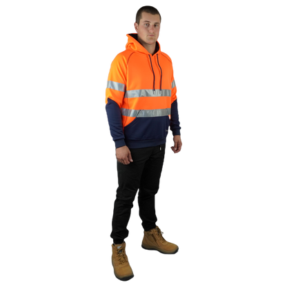 Blizzard Hood™ With 3M Tape Waterproof Orange Navy C601