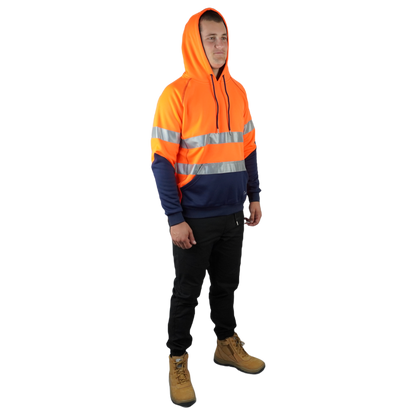 Blizzard Hood™ With 3M Tape Waterproof Orange Navy C601