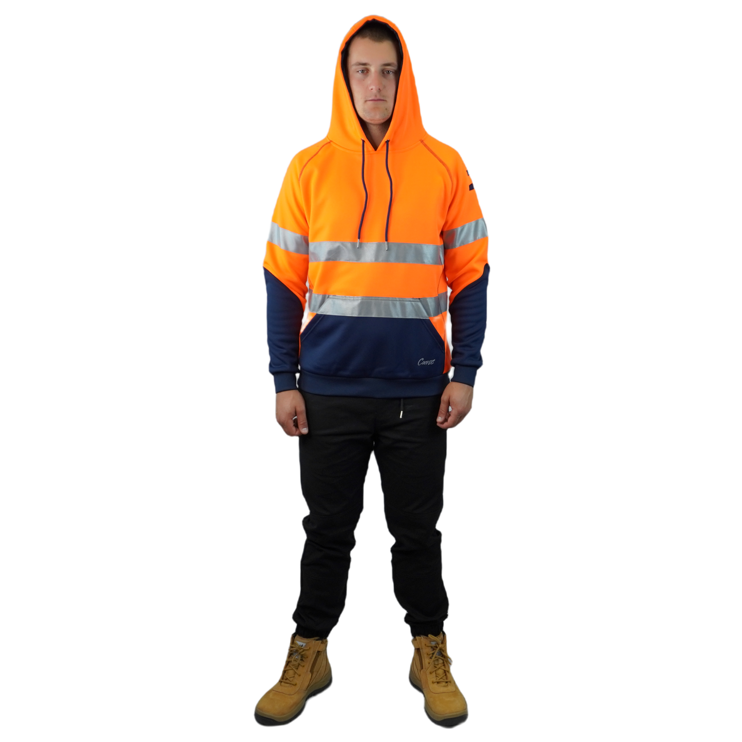 Blizzard Hood™ With 3M Tape Waterproof Orange Navy C601
