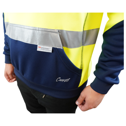 Blizzard Hood™ With 3M Tape Waterproof Yellow Navy C601