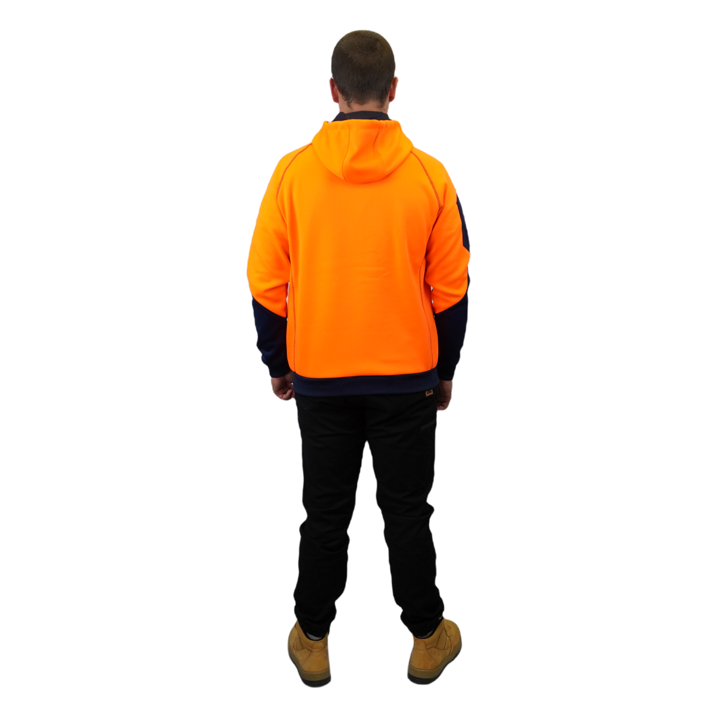 Blizzard Hood™ Full Zip Waterproof Orange Navy C701