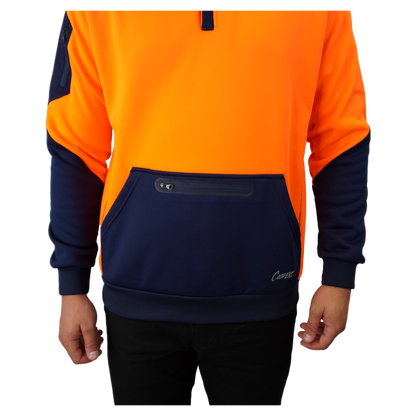 Blizzard™  1/4 Zip Waterproof Orange Navy C801
