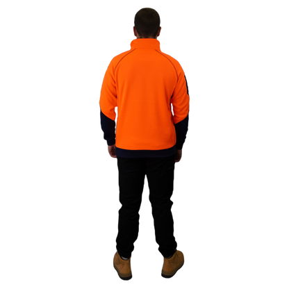 Blizzard™  1/4 Zip Waterproof Orange Navy C801