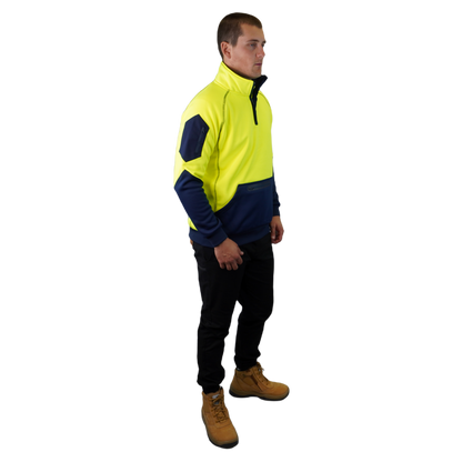 Blizzard™  1/4 Zip Waterproof Yellow Navy C801