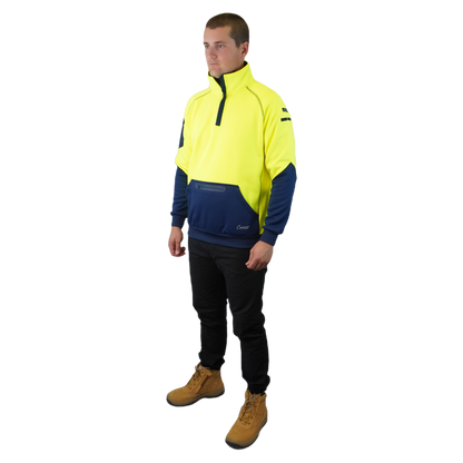 Blizzard™  1/4 Zip Waterproof Yellow Navy C801