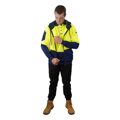 Blizzard Hood™ Full Zip Waterproof Yellow Navy C701