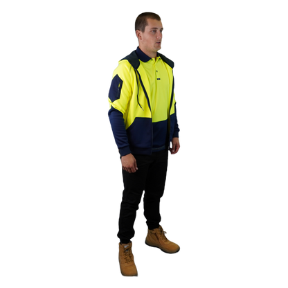 Blizzard Hood™ Full Zip Waterproof Yellow Navy C701