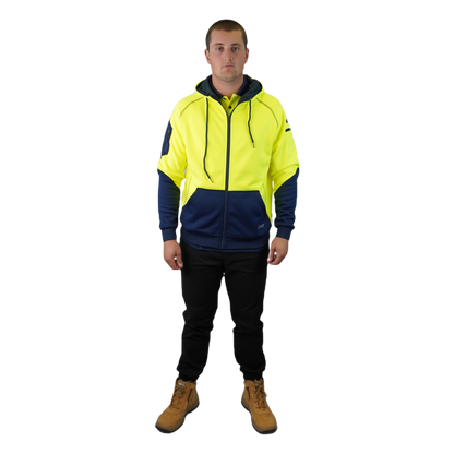 Blizzard Hood™ Full Zip Waterproof Yellow Navy C701