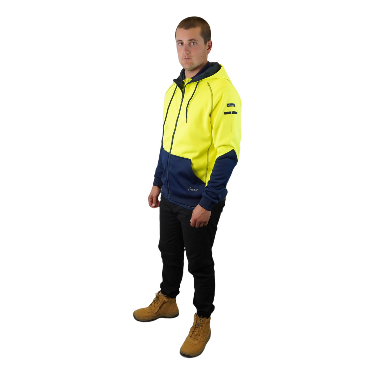 Blizzard Hood™ Full Zip Waterproof Yellow Navy C701