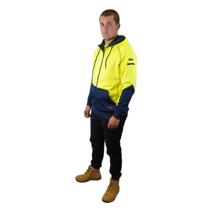 Blizzard Hood™ Full Zip Waterproof Yellow Navy C701
