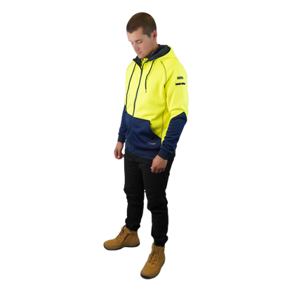 Blizzard Hood™ Full Zip Waterproof Yellow Navy C701