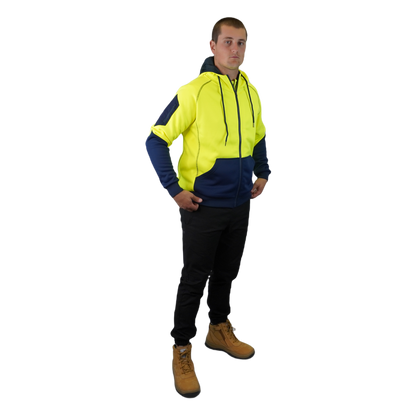 Blizzard Hood™ Full Zip Waterproof Yellow Navy C701